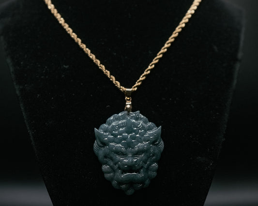 FU-DOG JADE PENDANT