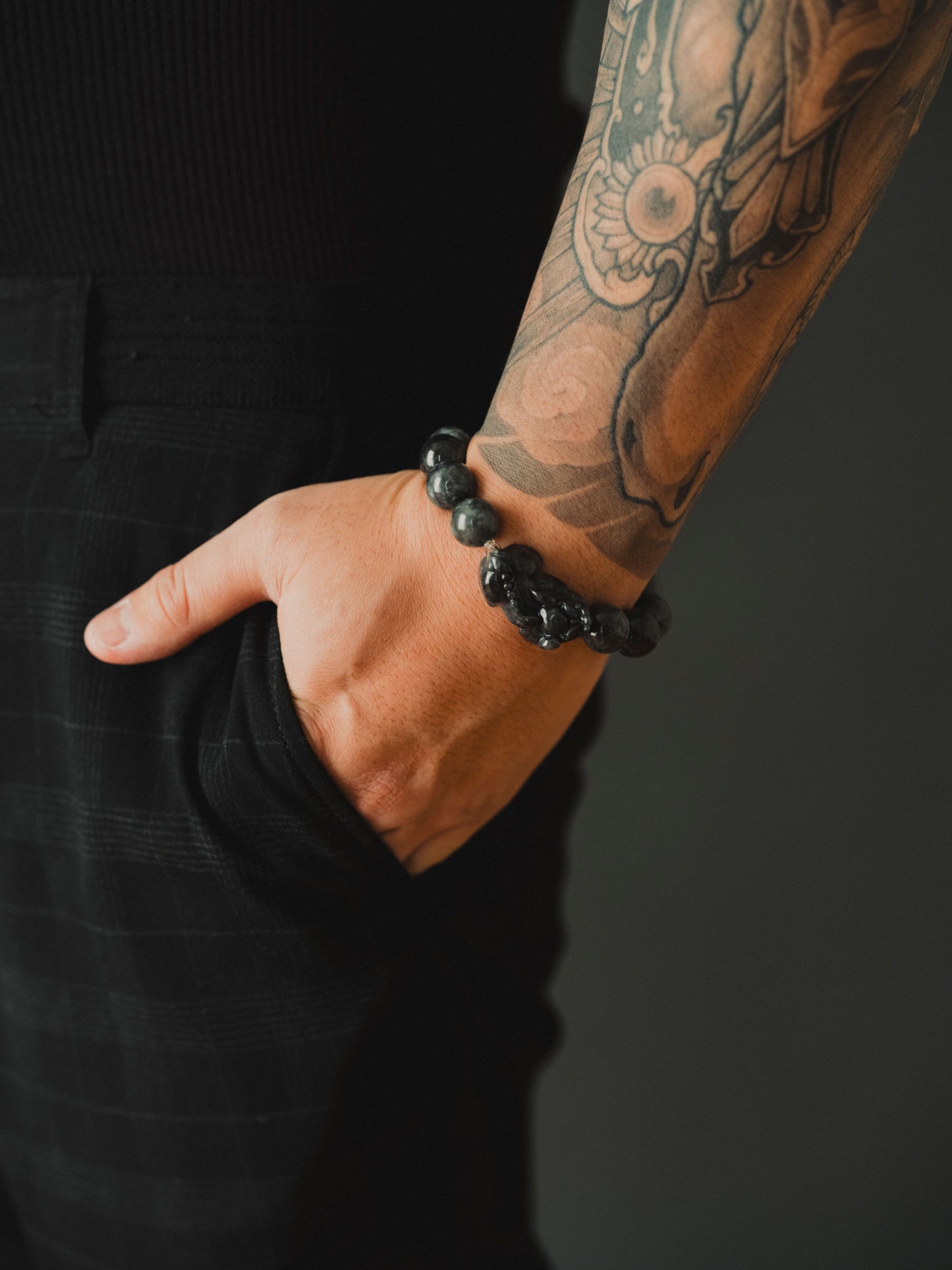BLACK PIXIU BRACELET